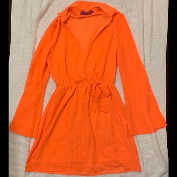 Womens Boohoo Mia Woven Wrap Shirt Dress - US Size 6/SMALL - CHIC Summer Fashion - Picture 7 of 7